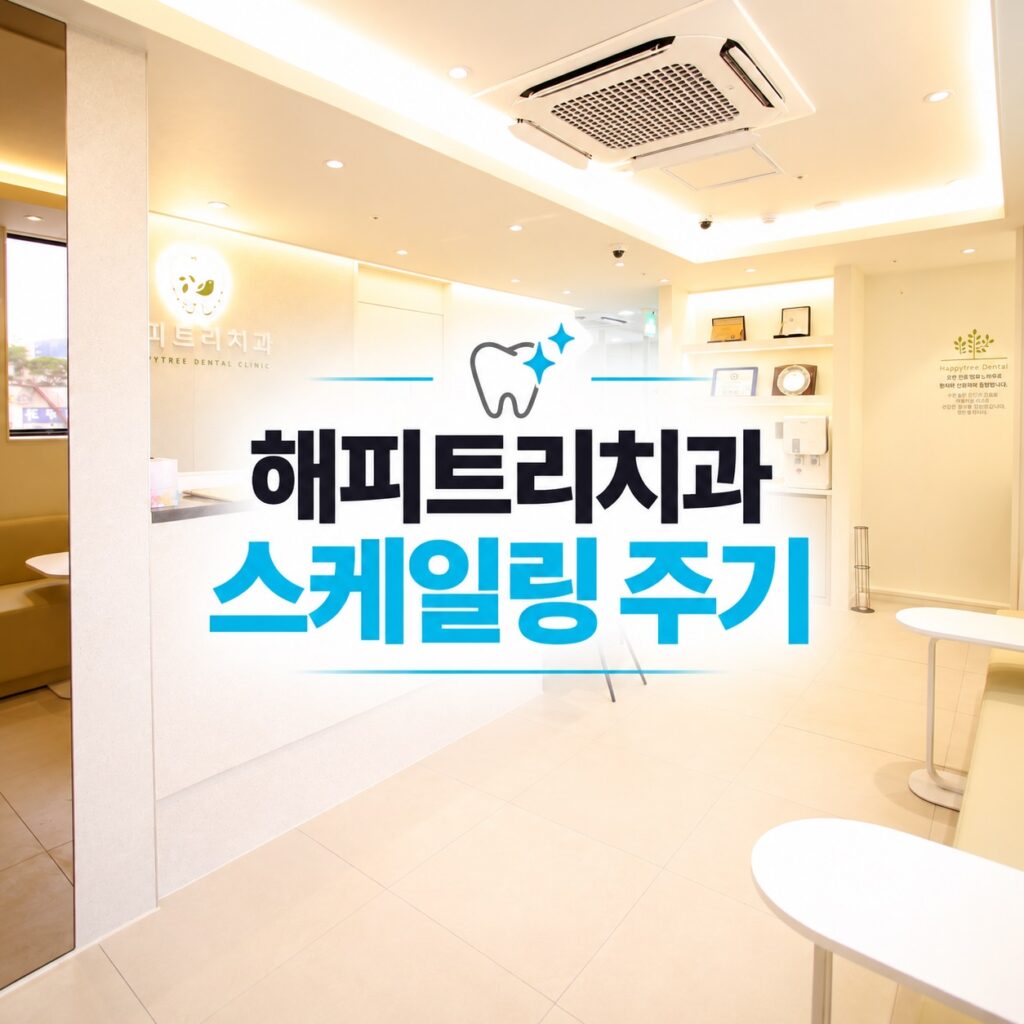 해피트리치과 스케일링 주기 안내